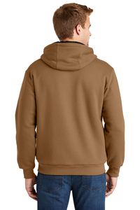 Sweat-shirts à capuche pour hommes en coton 100% de haute qualité en gros, doublure thermique, fermeture éclair intégrale, poche, chaud pour l'hiver, poids lourd - Product Image 2