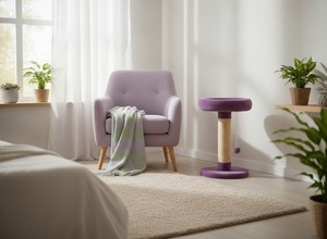 เสาข่วนเล็บคุณภาพสูง Amistar "Purple Wonder" สำหรับแมวทุกสายพันธุ์และทุกขนาด - Product Image 2