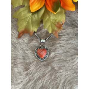 Pendentif en huître barbelée fait main du sud-ouest, en argent sterling, serti de pierres - Product Image 1