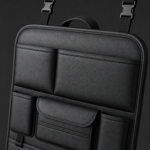 Organizador de almacenamiento para asiento de coche, bolsa colgante con múltiples bolsillos, 42x62cm, con asa - Product Image 3