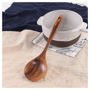 Ensemble de cuillères en bois de qualité supérieure, ustensiles de cuisine en bois massif pour cuisiner et servir - Product Image 3