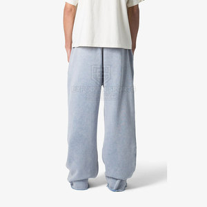 Pantalons de survêtement évasés pour hommes avec logo personnalisé 2025, matière unie, qualité supérieure, prix bas, pantalons de survêtement évasés - Product Image 2