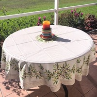 Nappe carrée vintage élégante pour mariage, broderie florale, 100% lin, personnalisable, avec volant supérieur, couleur sur mesure