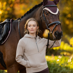 Nouvel arrivage de bonnet d'oreille de cheval au crochet respirant design léger et lavable bonnet de mouche équestre fabriqué au Pakistan pour plus de confort - Product Image 3