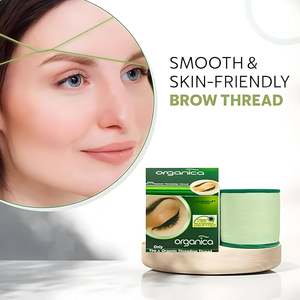 Organica 100% Fil de coton biologique 8 bobines X 300m Épilateur de sourcils pour salon et maison pour rasoirs pour femmes - Product Image 3