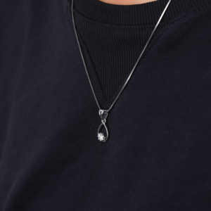 Pendentif minimal de diamant en or massif 10kt de diamant de taille ronde de luxe pour les femmes avec le nouveau pendentif de conception personnalisée à la mode - Product Image 6