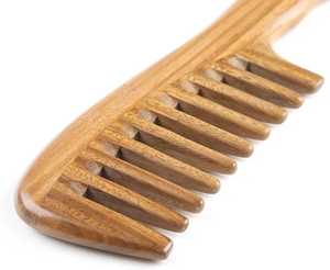 แปรงทำความสะอาดมือถือทำจากไม้จันทน์หอมเป็นมิตรกับสิ่งแวดล้อม พร้อมหัวหวีไม้ไผ่สำหรับดูแลหนังศีรษะและเส้นผม - Product Image 2