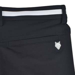 Handee Black Men's Golf Pants 100% Polyester Woven Fabric Breathable Button Fly with Excellent Features - Product Image 5