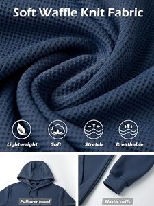 Sudaderas con capucha y sudaderas extragrandes de algodón 100% para hombre, forro polar grueso con logotipo estampado personalizado, temporada de otoño, teñido liso - Product Image 6