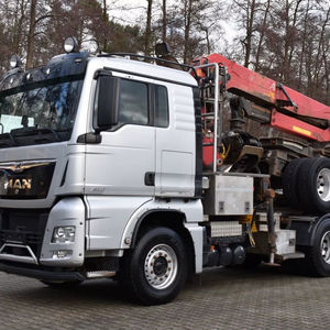 MEJOR ENVÍO Camión volquete 6X4 MAAN TGX 26.580 LX LONG TIMBER + TRAILER Truck Euro 6 Sistema hidráulico de transmisión automática - Product Image 1