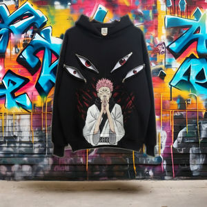 Sudadera Extra Grande de Calle, 100% Algodón Premium, 480g/m |   Sudadera con Capucha Personalizada con Bordado 3D de Patrón Animal, Tejida y Anti-Pilling - Product Image 1