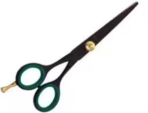 Ciseaux de coiffeur en titane professionnels en lame en acier inoxydable noir et or pour instrument de beauté d'utilisation de berline - Product Image 3