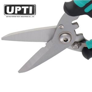Taiwan Made High Quality Professional DIY <b>Tools</b> 185mm Multi-Functional Heavy Duty <b>Ratchet</b> Scissors Blades Rubber Plastic - Product Image 2