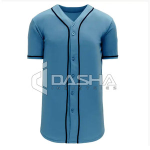 Team Name Numbers Make Your Own Button-Down Sportswear <b>Tee</b> Shirts Custom Full Sublimation <b>Baseball</b> Jersey - Product Image 4
