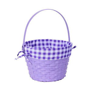 Gran oferta, cesta colorida para huevos de Pascua, cesta de regalo para Festival, mimbre de bambú decorativo tejido para el hogar y las vacaciones de Navidad - Product Image 2