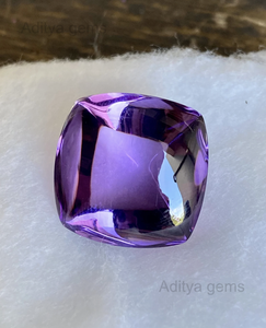 Amatista natural, cabujón de Pan de Azúcar, parte posterior plana, piedras preciosas sueltas, fabricante de Jaipur, fabricación de 1mm a 50mm, púrpura - Product Image 3