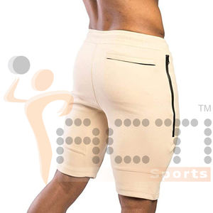 Pantalones cortos de entrenamiento para hombre, pantalones cortos deportivos de secado rápido para gimnasio y Yoga con bolsillos con cremallera - Product Image 2