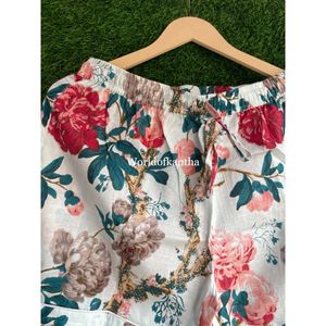 Conjuntos de pijama con estampado de bloque de pantalla de mano de algodón indio para mujer conjuntos de pantalón de manga corta de verano hechos a mano suministro al por mayor - Product Image 3