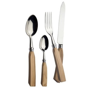 Deluxe quality wooden handles stainless steel cutlery <b>set</b> antique design tableware <b>flatware</b> <b>set</b> for kitchen accessories - Product Image 1