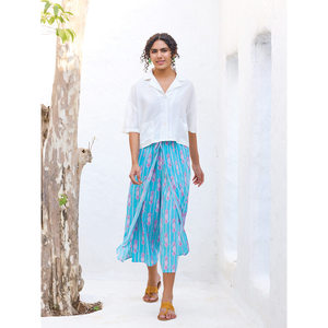 Camiseta Casual de Punto Sólido para Mujer - Camisa Bordada en Blanco Perla, Corte Cómodo - Product Image 2