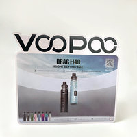 Letrero de mostrador personalizado, simple, de PVC, impermeable, impreso en offset mate de alta resolución para promociones en mostradores de tiendas minoristas