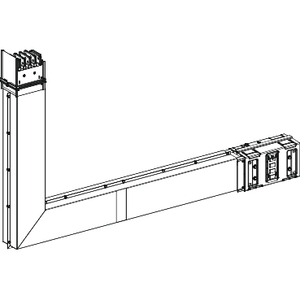 Per SCHNEIDER Electric KSC800DLE4CF Canalis Elbow Personalizzabile 800 A per Busway e Cavo con Barriera Antincendio - Product Image 1