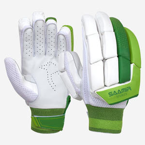 Custom Pro Quality Red and <b>White</b> <b>Cricket</b> Gloves Leather Material with Customized Logo and Size - Product Image 2