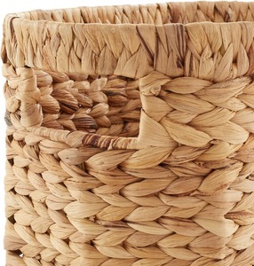 Cesta de Revistas Hecha a Mano con Jacinto de Agua, Porta Revistas Tejido, Almacenamiento Natural para Decoración del Hogar y Organización - Product Image 4