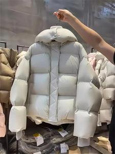 Polyester/Cotton Comfortable Puffer Coat Durable <b>Quilted</b> Hooded Waterproof Windproof Eco-Friendly Winter Outerwear High Street - Product Image 2