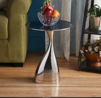 Table de centre en métal enduit de poudre noire de style moderne sur mesure pour la maison, l'école, le bureau, le salon et la chambre à coucher contemporains