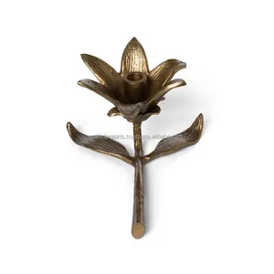 Bougeoir en métal de luxe pour la décoration intérieure moderne et l'utilisation de cadeaux Bougeoirs de mariage à cravate noire fabriqués par les exportations zahid en Inde - Product Image 2