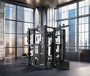 Equipo de Gimnasio Multifuncional DN109, Máquina Smith con Banco, Construcción de Acero para Ejercicios de Brazos, Tríceps y Pecho - Product Image 2
