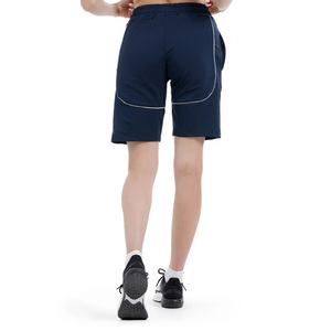 Pantalones cortos de sudor para damas de alta calidad de algodón de lana con cordón en la cintura Casual al aire libre de color personalizado pantalones cortos de mujer para la venta - Product Image 6