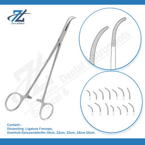 Overholt-geissendoerfer เครื่องมือผ่าตัดสแตนเลสโค้ง22ซม. ผลิตจากปากีสถานชุดทันตกรรมเครื่องมือผ่าตัด - Product Image 3