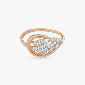 Luxury 18K Solid Gold Radiant <b>Petal</b> Diamond Ring For Women Elegant Anniversary Engagement Jewelry Wholesale Supplier - Product Image 2