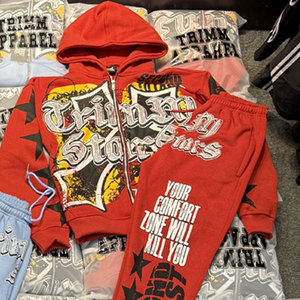 Chándal Deportivo para Hombre, Estilo Flare, 100% Algodón, con Capucha, Ligero, Transpirable, Elegante, de Primera Calidad, Superventas de Invierno - Product Image 4