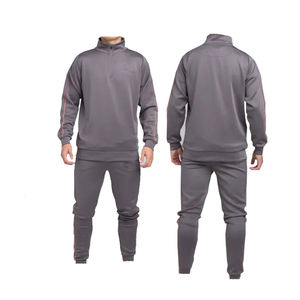 Vêtements de sport pour hommes Survêtements à capuche avec fermeture éclair pour hommes Vente en gros Nouveau survêtement de qualité supérieure Costumes solides Ensemble de survêtement chaud en polaire - Product Image 2