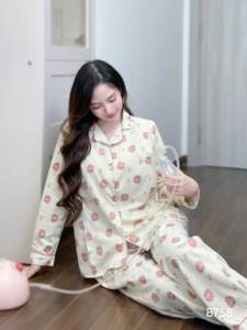 Conjuntos de Ropa de Maternidad de Terciopelo B758, Transpirables, Absorbentes de Sudor, Suaves y Cómodos, para Embarazo y Lactancia, Largos, Precio - Product Image 3