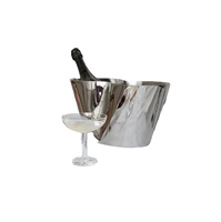 <strong>Top</strong> <strong>Selling</strong> Elegant Aluminum Wine Cooler 10L Party <strong>Beer</strong> & Beverage Chilling Bucket Metal Ice Bucket with PC Tub