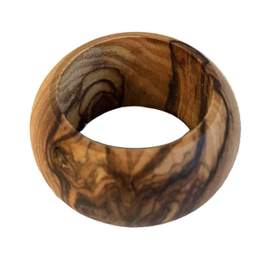 Top Trending Soporte de anillo de servilleta de madera aspecto de diseñador accesorios para el hogar al por mayor servilleteros de mesa hechos a mano - Product Image 3