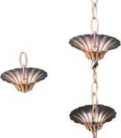 Chaîne de pluie Gouttière de descente Substitution Décoratif Jardin Eau de pluie Divertie Home Decor Blue Grid