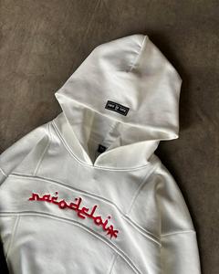 Sweat-shirts à capuche brodés de haute qualité, impression personnalisée en relief, pour hommes, unisexe, sweats-shirts surdimensionnés, sweats-shirts vierges pour hommes - Product Image 3