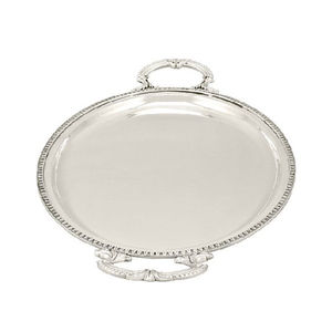 Diseño en relieve pulido dorado Utensilios de cocina de gran tamaño Bandeja de artículos para el servidor de alimentos Bandeja de comida de metal con forma personalizada de la mejor calidad - Product Image 5