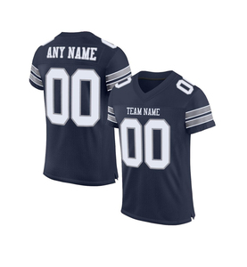 Camiseta de Fútbol Americano para Hombre de Alta Calidad, Transpirable, con Logotipo Personalizado, 100% Poliéster, Protección UV, 220g, Manga Corta de Verano, Parte Delantera - Product Image 1