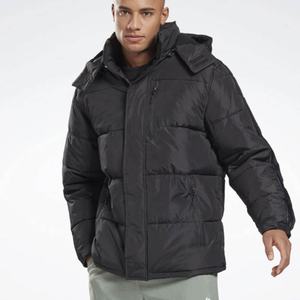 Manteau d'hiver tendance coupe-vent matelassé en coton avec col montant et logo frontal personnalisé pour homme 2026 - Product Image 5