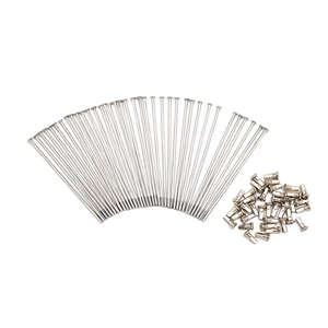 Kit de radios y niples para ruedas de motocicleta y ATV - 40 piezas 3.00mm x 165mm rectos - Product Image 3