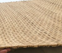 Tapis de jute écologique de grande taille tissé à la main style nordique moderne tissage à plat pour l'intérieur usage domestique prix d'usine ensembles de tapis