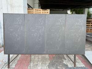 Revestimiento de Pared de Piedra de Pizarra Natural Flexible de Lujo, Color Negro K, Duradero, Translúcido, para Decoración de Fachadas Interiores y Exteriores - Product Image 4