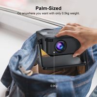 Mini Proyector Inteligente HA109 con Android 11, LCD, Compatible con 4K 1080P, 2000 Lúmenes, 40-150 Pulgadas, Portátil, 8GB, para Cine en Casa
