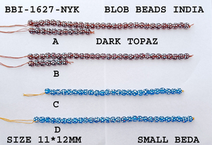 Cuentas de vidrio sueltas multicolores de alta calidad cuentas de vidrio de Murano punteadas cuentas de vidrio de Murano hechas a mano de La India - Product Image 6